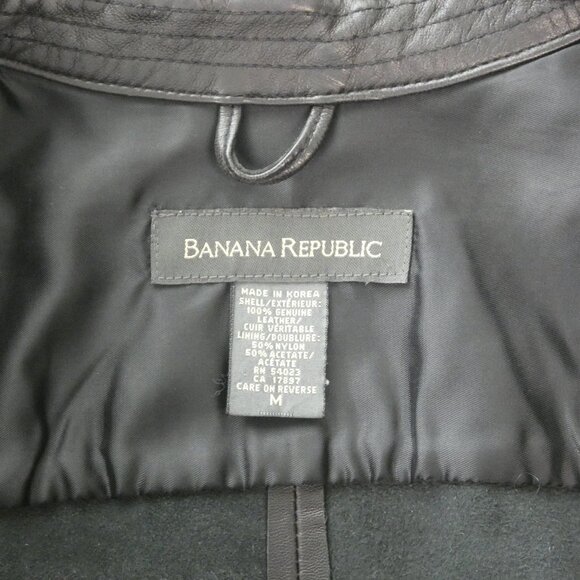 Vintage Banana Republic Leather Shirt - Picture 4 of 4